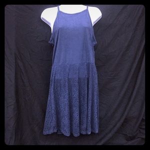Navy Blue Pink Republic Dress SIze Medium